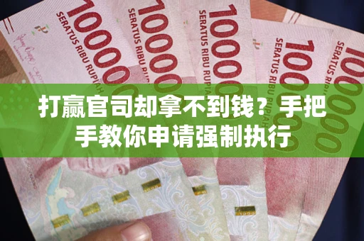 武汉打赢官司却拿不到钱？手把手教你申请强制执行