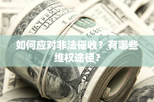 武汉如何应对非法催收？有哪些维权途径？