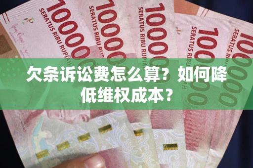 武汉欠条诉讼费怎么算？如何降低维权成本？