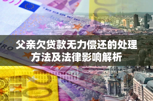 武汉父亲欠贷款无力偿还的处理方法及法律影响解析