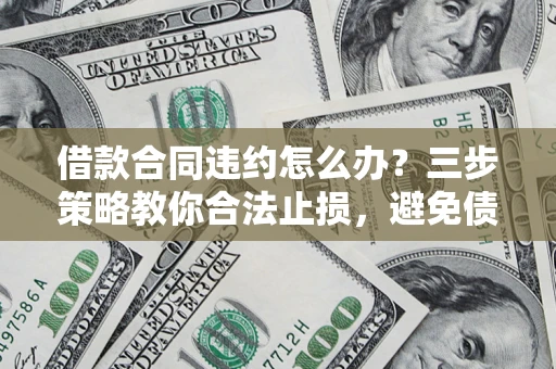 武汉借款合同违约怎么办？三步策略教你合法止损，避免债务危机升级