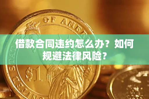 武汉借款合同违约怎么办？如何规避法律风险？